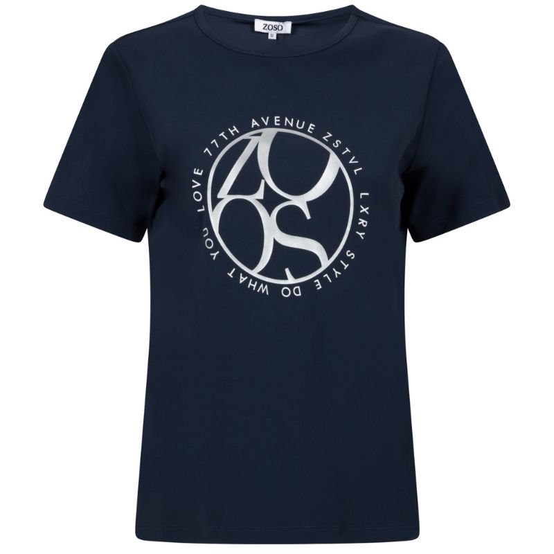 Donkerblauw t-shirt Quinty - Capuchon Fashion