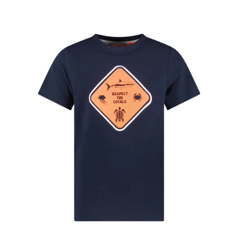 Donkerblauw t-shirt Wessel - Capuchon Fashion
