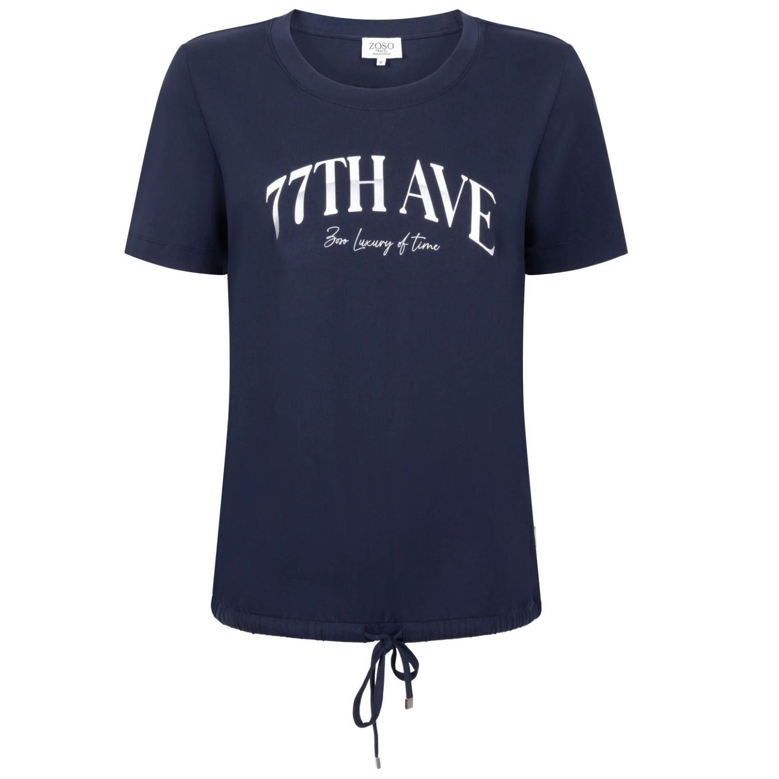Donkerblauw travel t-shirt Winny - Capuchon Fashion
