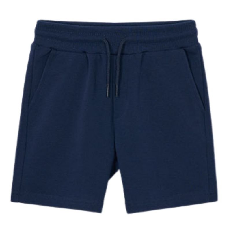 Donkerblauwe basic fleece short 611 - Capuchon Fashion