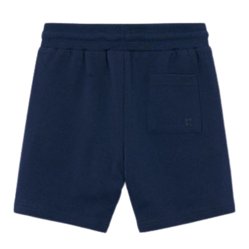 Donkerblauwe basic fleece short 611 - Capuchon Fashion