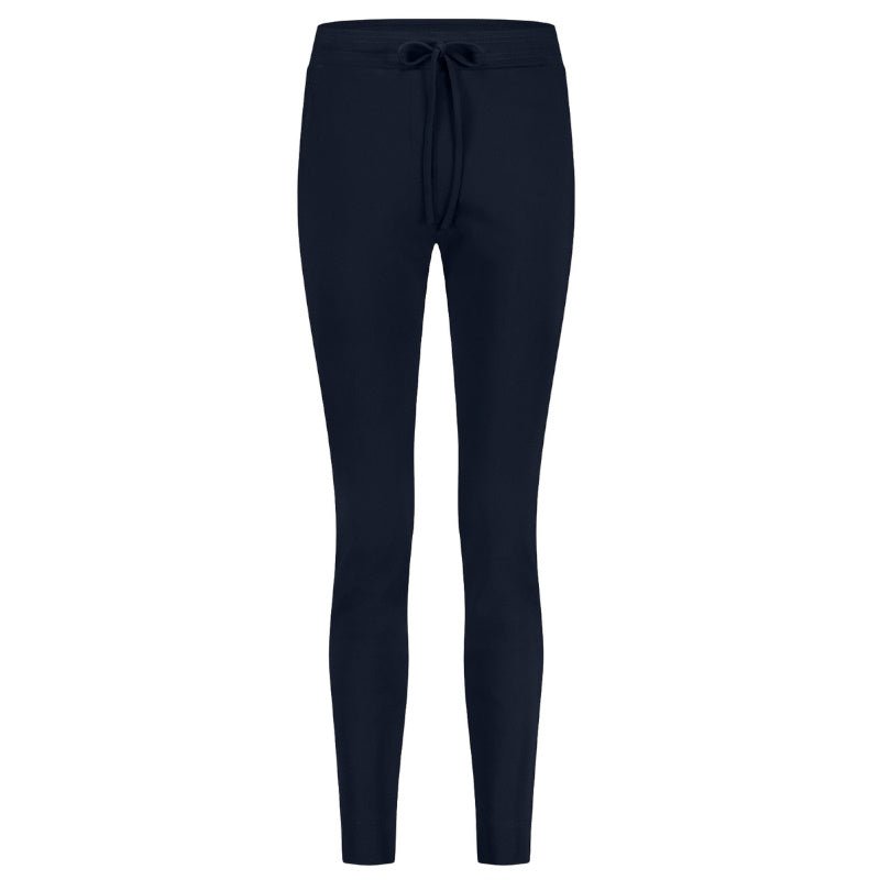 Donkerblauwe broek Downstairs bonded - Capuchon Fashion