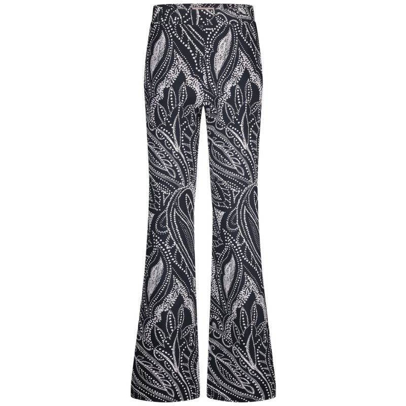 Donkerblauwe broek Marilon summer dot - Capuchon Fashion