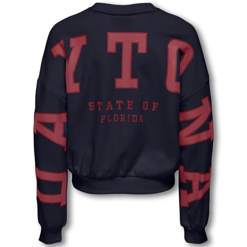 Donkerblauwe cropped sweater Sally - Capuchon Fashion