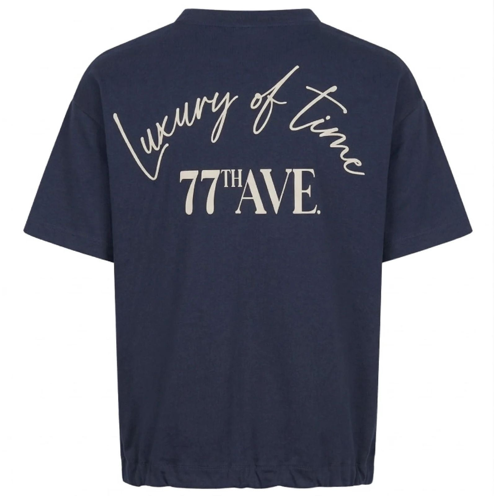 Donkerblauwe effen sweater Dylan - Capuchon Fashion