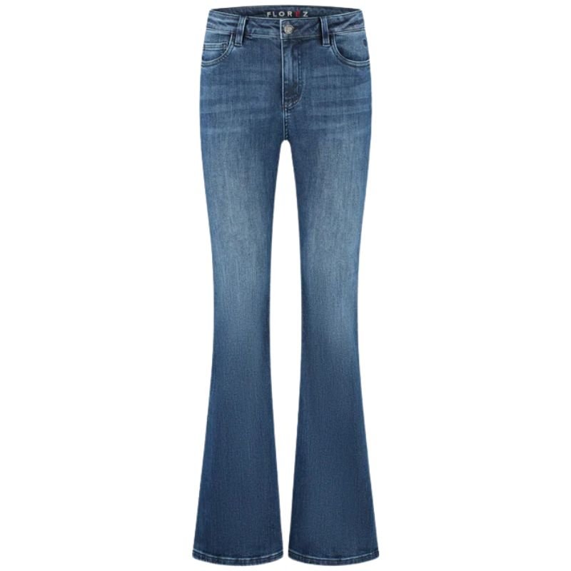 Donkerblauwe flared jeans Chloe - Capuchon Fashion