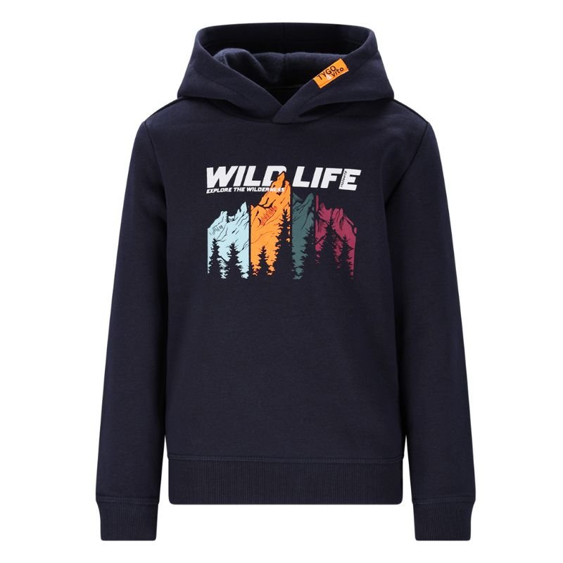 Donkerblauwe hoodie Henk - Capuchon Fashion