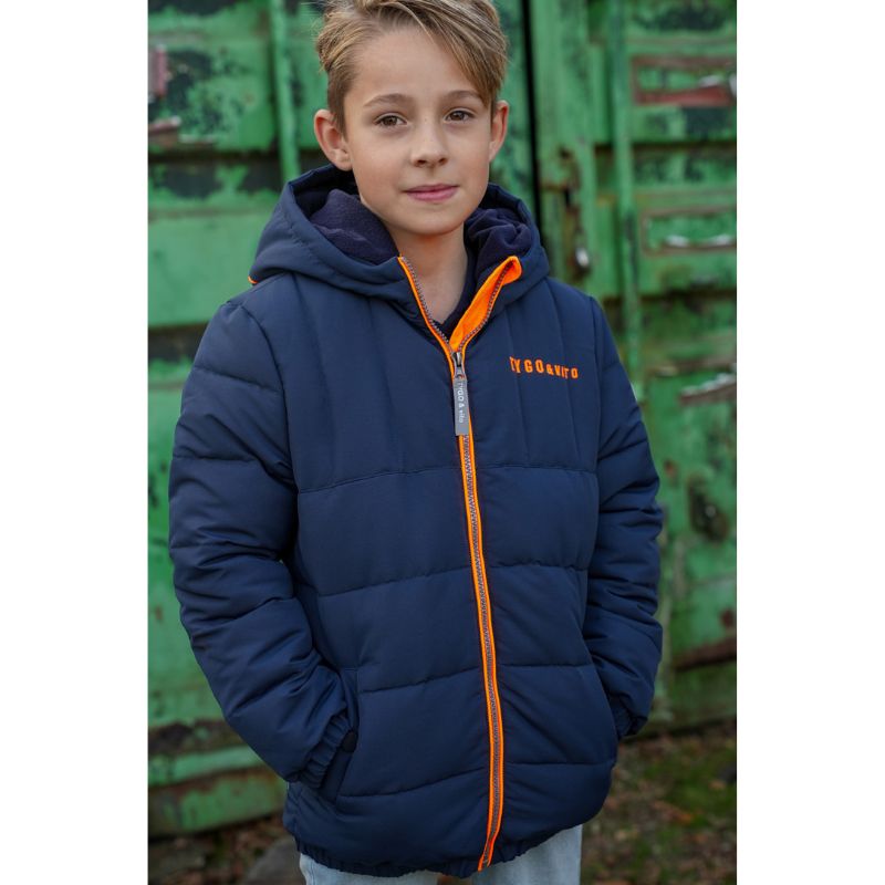 Donkerblauwe jacket Jix - Capuchon Fashion