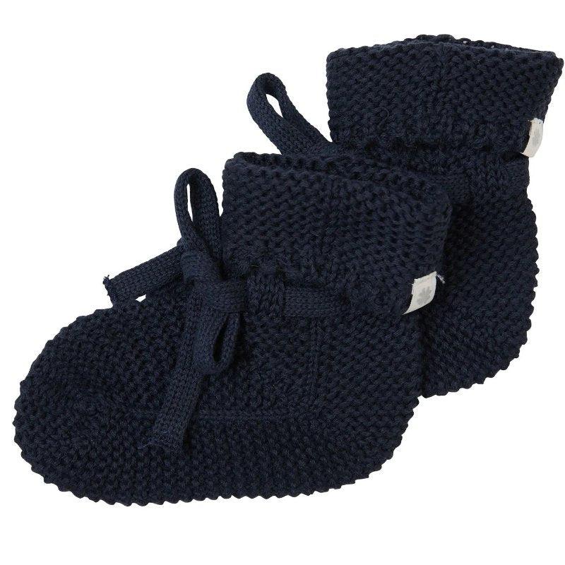 Donkerblauwe knit booties Nelson - Capuchon Fashion