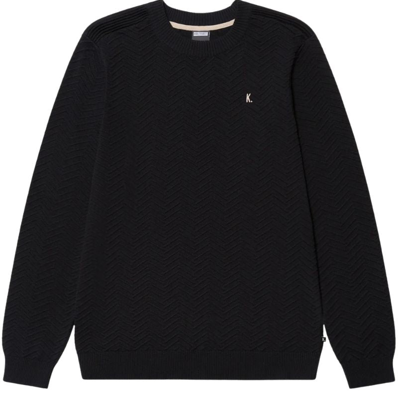 Donkerblauwe knitted sweater New Ryan - Capuchon Fashion