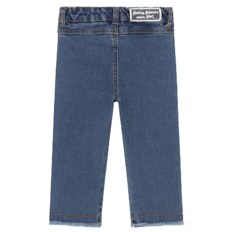 Donkerblauwe lange denim broek 1511 - Capuchon Fashion