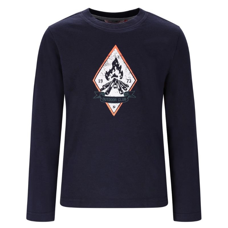 Donkerblauwe longsleeve Mason - Capuchon Fashion