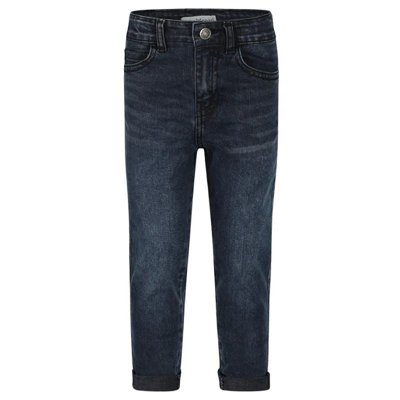 Donkerblauwe loose fit jeans O56878 - Capuchon Fashion