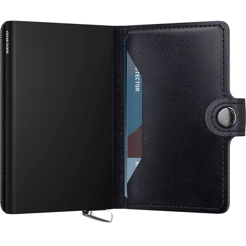 Donkerblauwe premium miniwallet Basco Ink - Capuchon Fashion