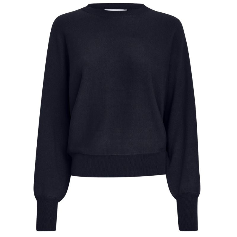 Donkerblauwe pullover Dana Bat Sleeve - Capuchon Fashion