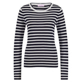 Donkerblauwe pullover Luna stripe - Capuchon Fashion