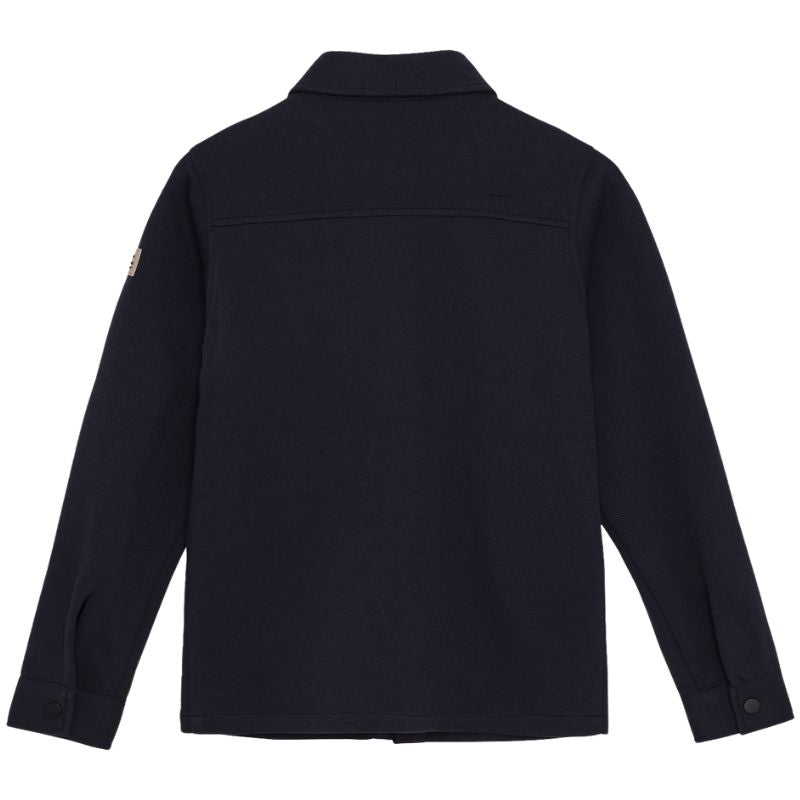 Donkerblauwe shirt jacket Twill Stretch - Capuchon Fashion