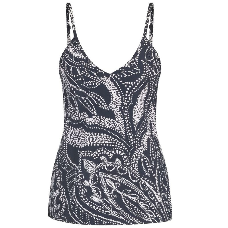Donkerblauwe singlet Brynn summer dot - Capuchon Fashion