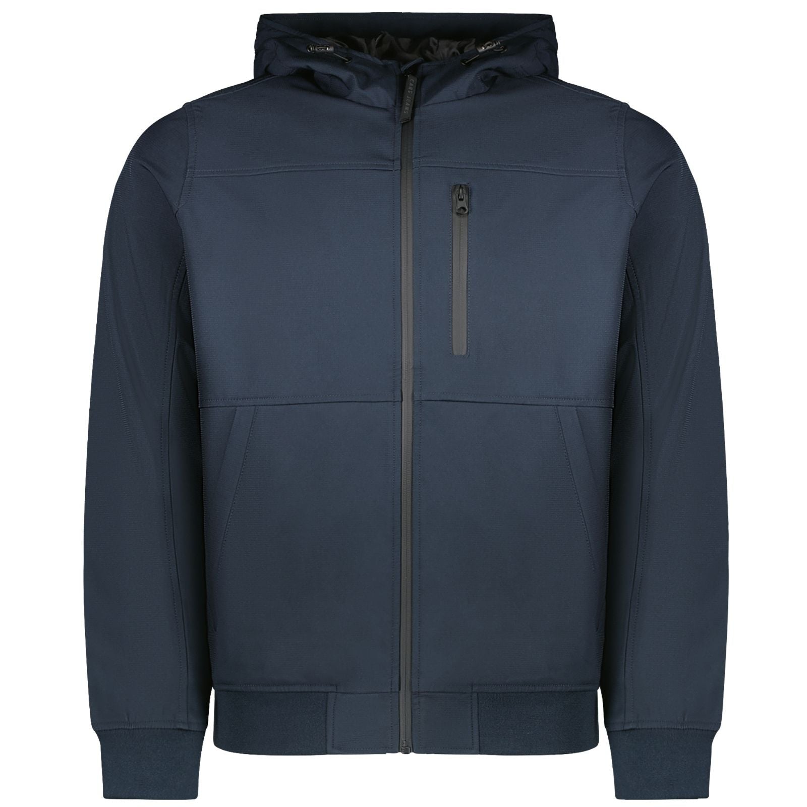 Donkerblauwe softshell jacket Yoezo - Capuchon Fashion