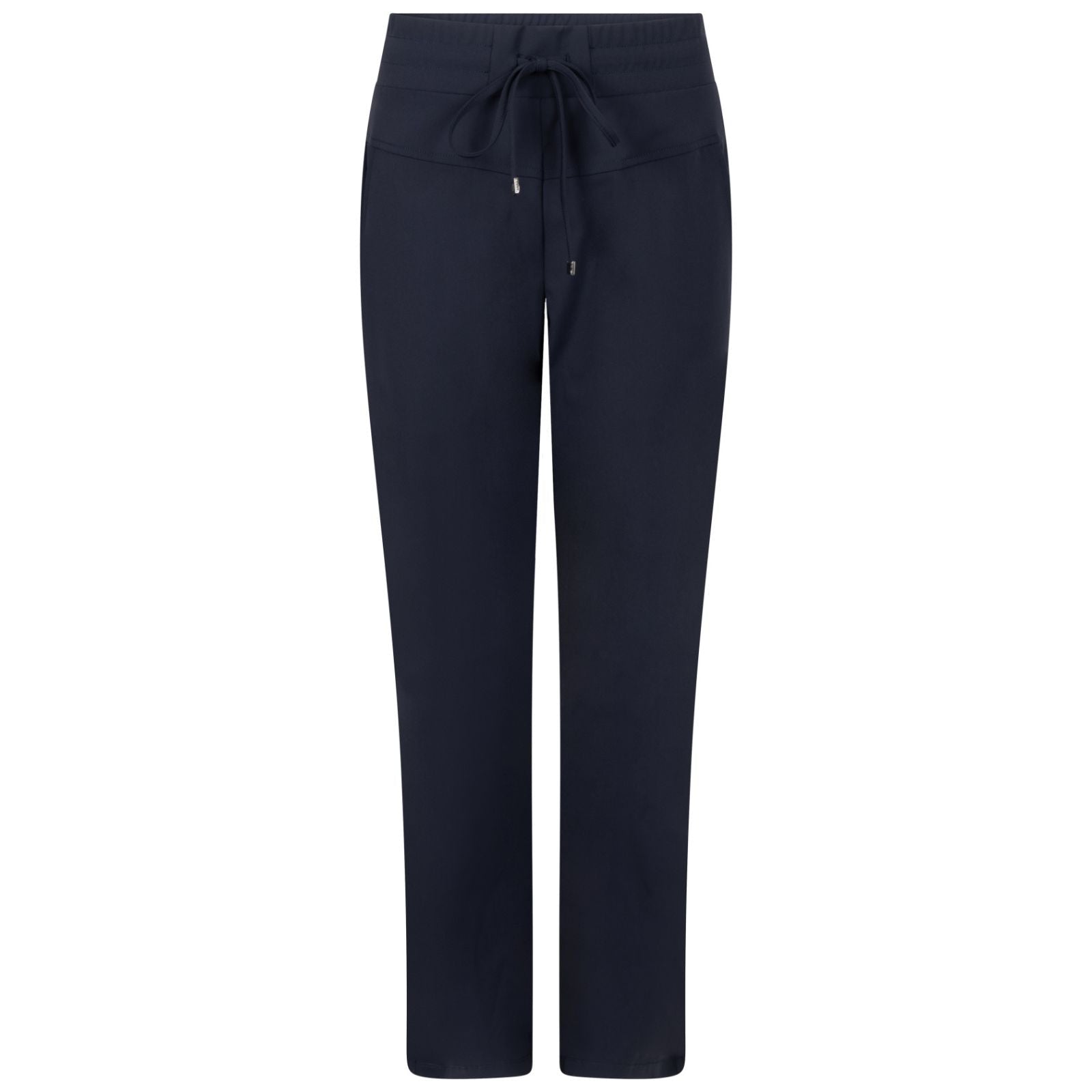 Donkerblauwe sporty travel broek Joy - Capuchon Fashion