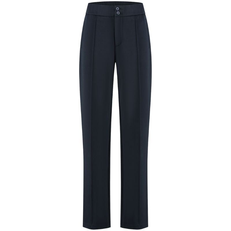 Donkerblauwe straight leg broek Romee - Capuchon Fashion