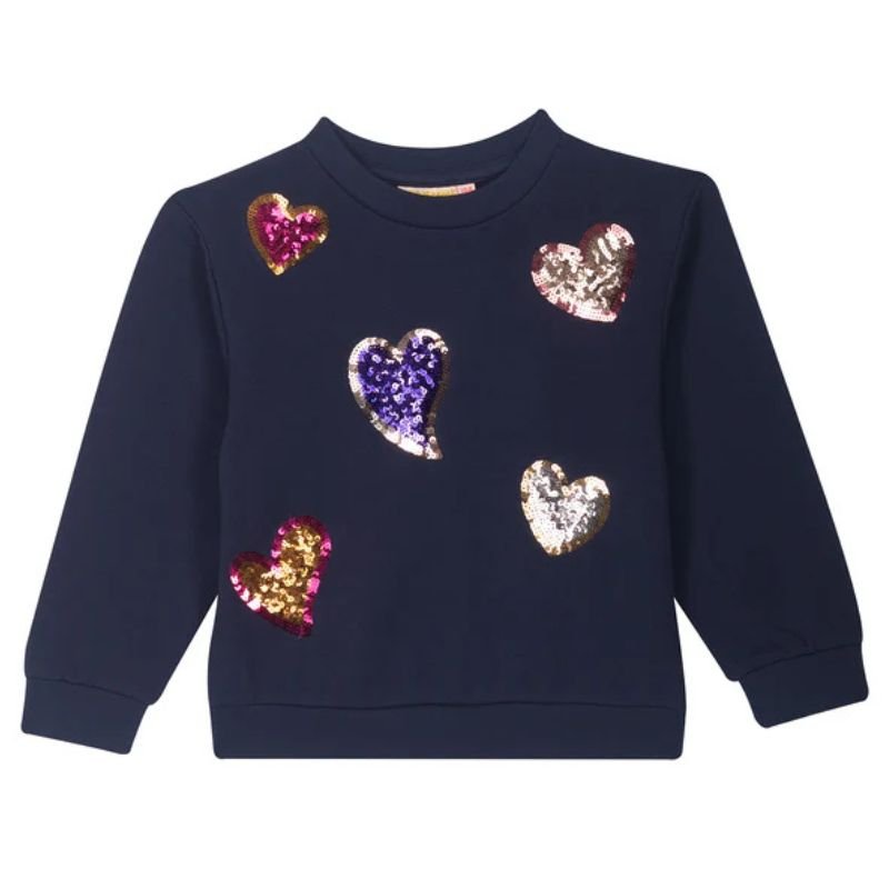 Donkerblauwe sweater Giselle - Capuchon Fashion