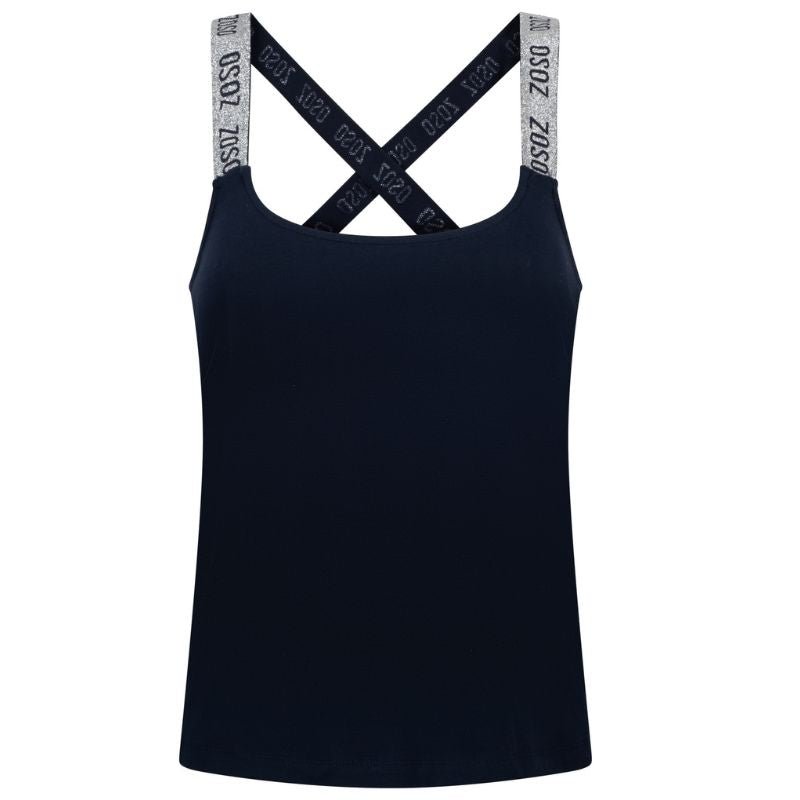 Donkerblauwe top Andrea - Capuchon Fashion