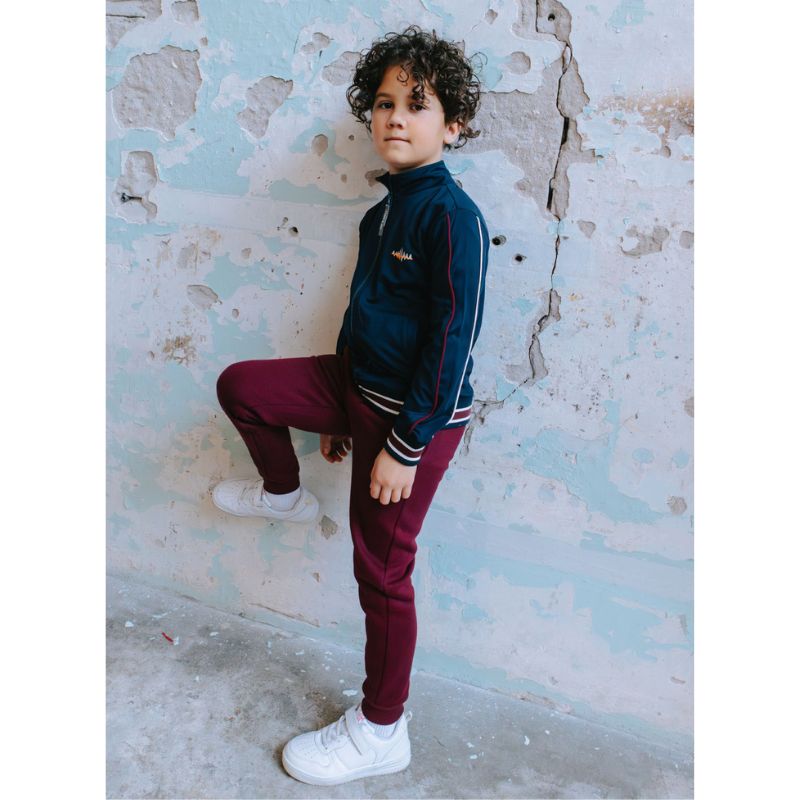 Donkerblauwe trainingsjacket Vigo - Capuchon Fashion