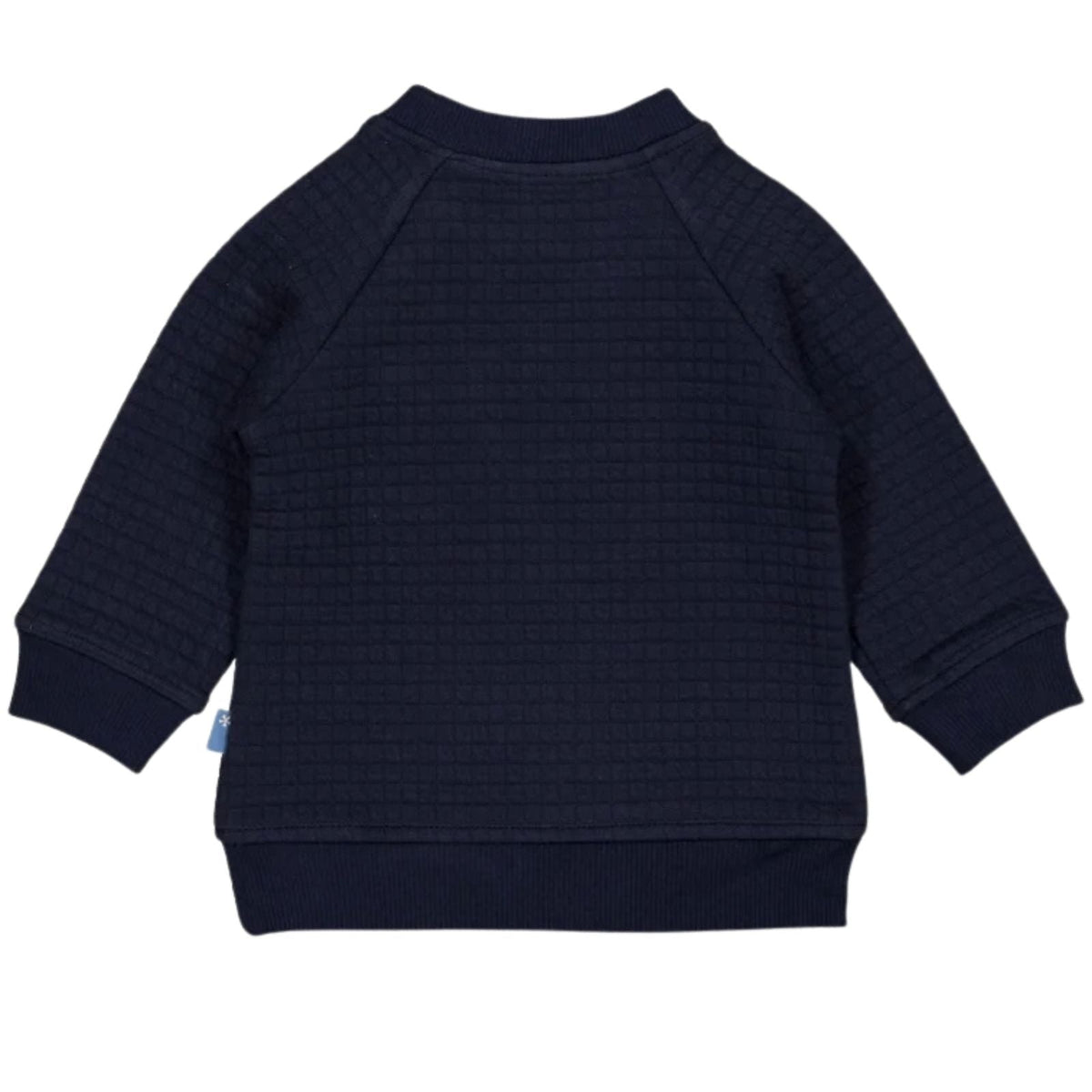 Donkerblauwe wafel longsleeve Archie - Capuchon Fashion