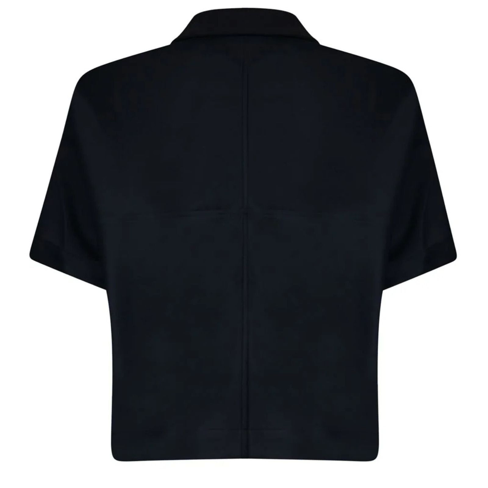 Donkerblauwe wide jacket 613111 - Capuchon Fashion