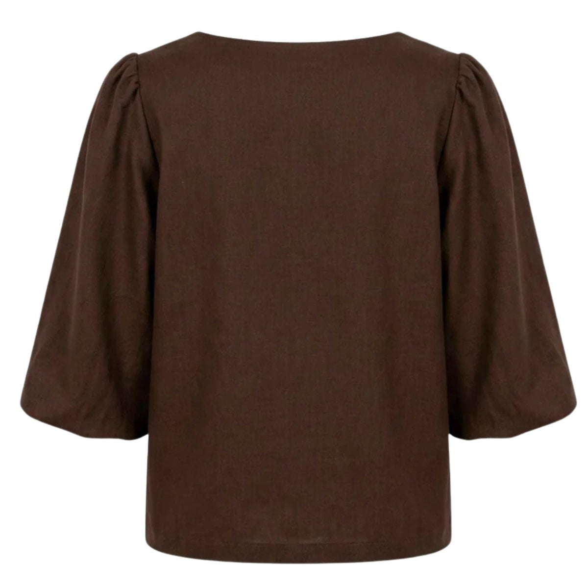 Donkerbruine baloon jacket Ova - Capuchon Fashion