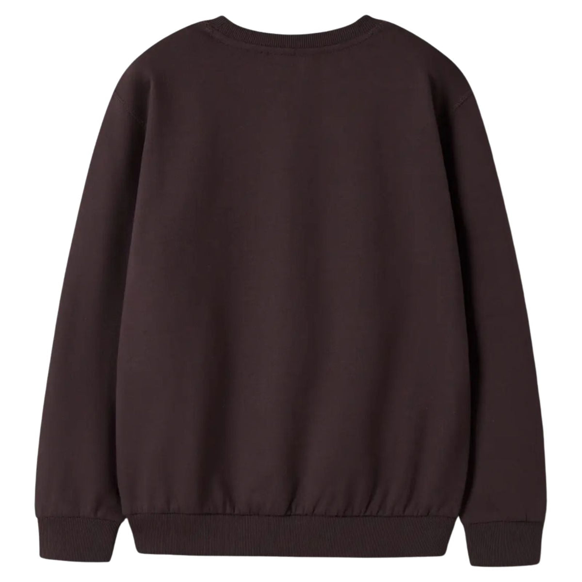 Donkerbruine brushed sweater Obuster - Capuchon Fashion