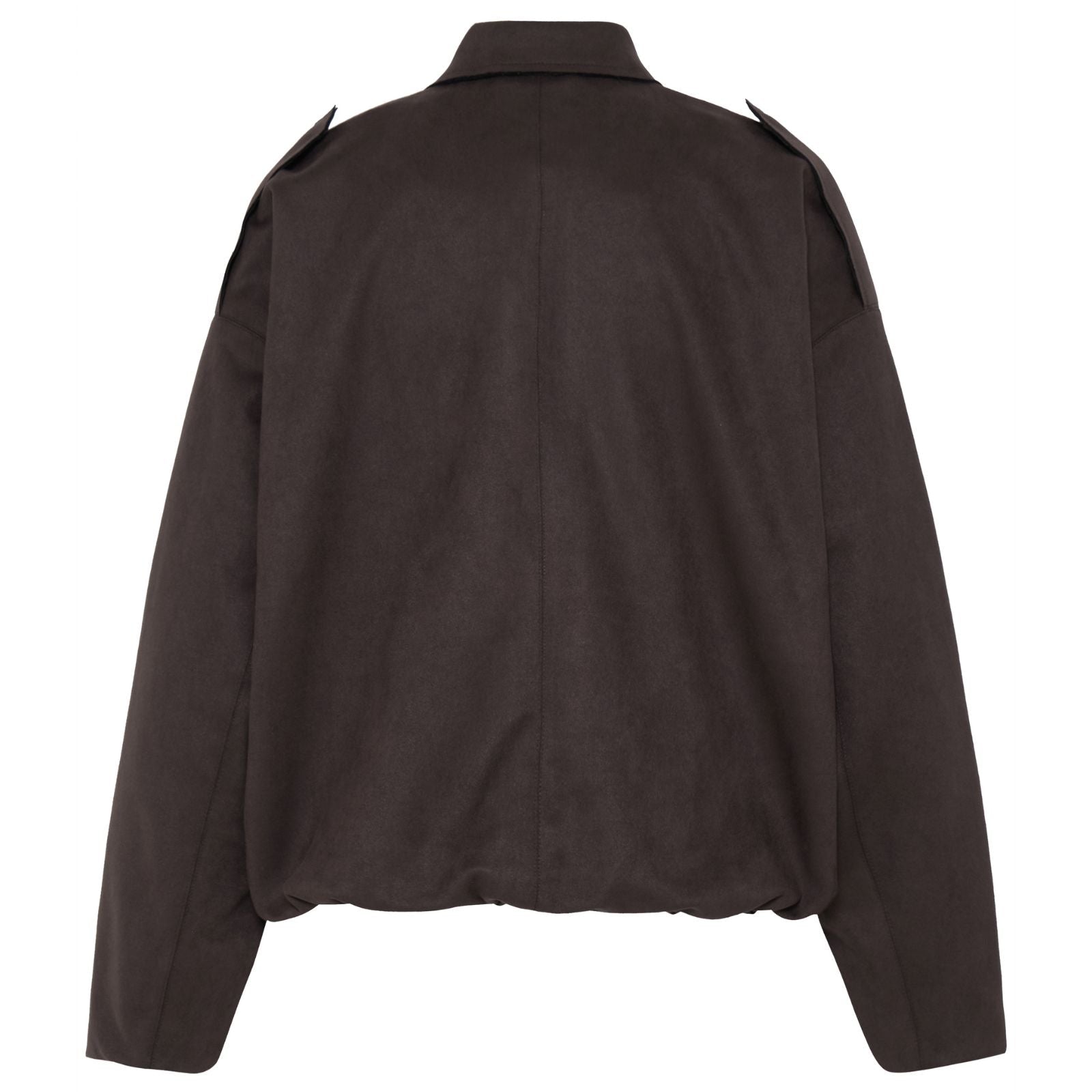 Donkerbruine casual jacket Keisha - Capuchon Fashion