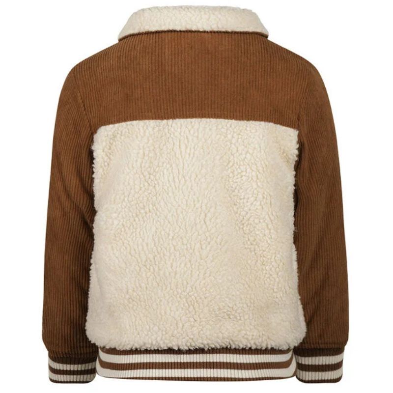 Donkerbruine corduroy jacket O56898 - Capuchon Fashion