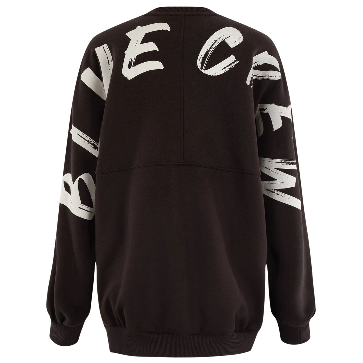 Donkerbruine crewneck sweater Crew Big Logo - Capuchon Fashion