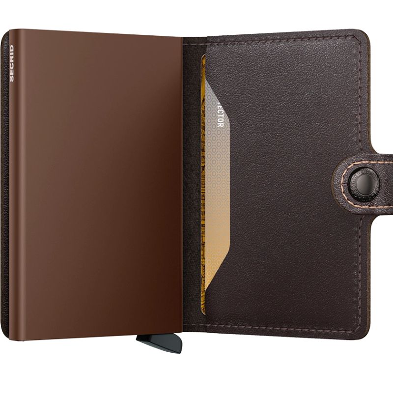 Donkerbruine miniwallet Original Chocolate