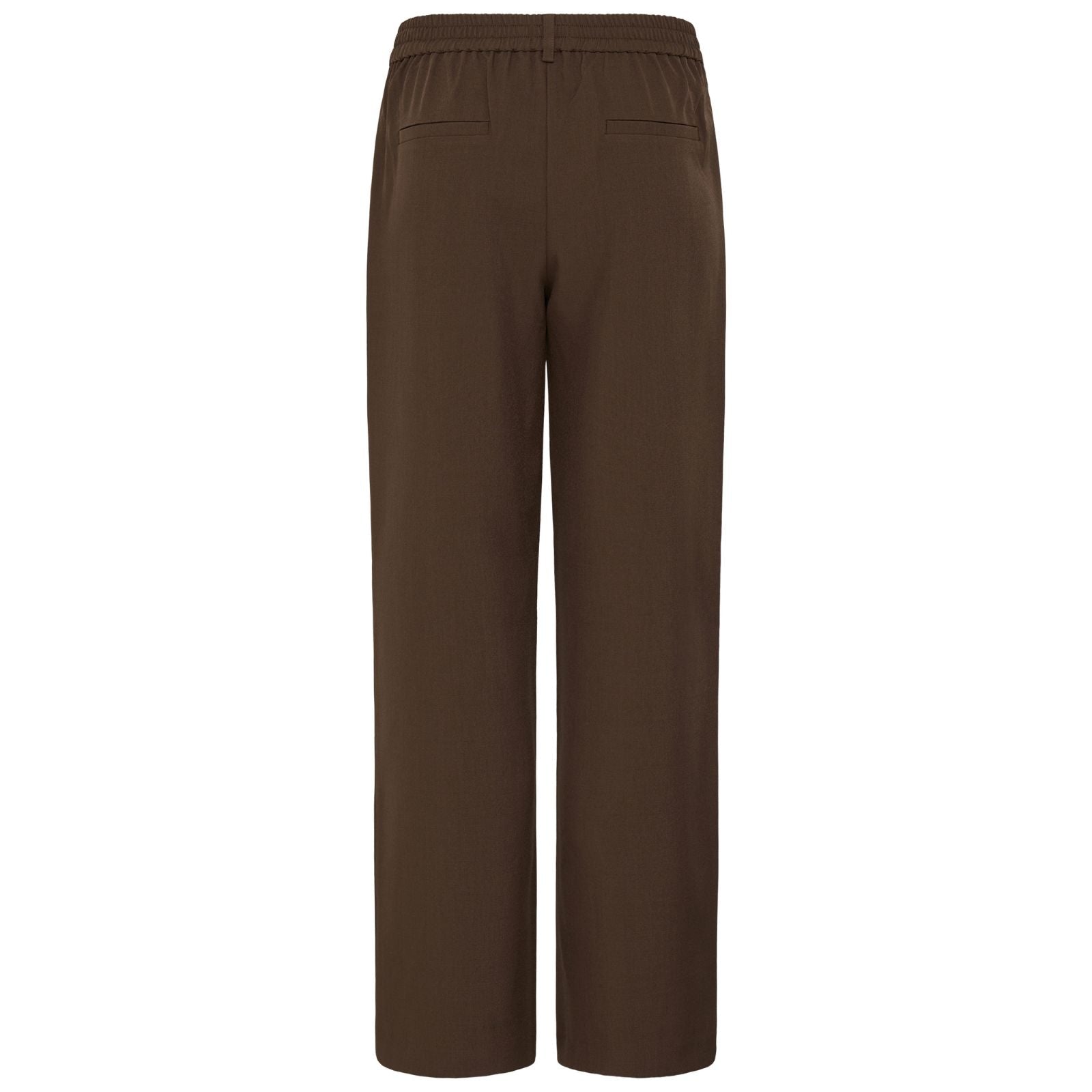 Donkerbruine wide fit pantalon Fava - Capuchon Fashion