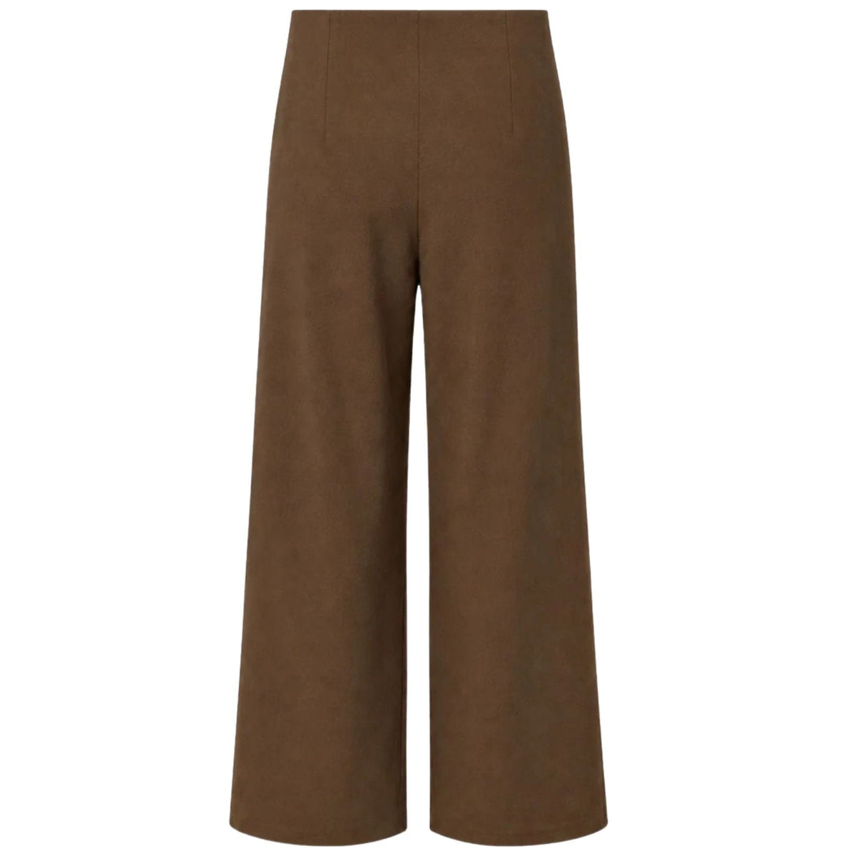 Donkerbruine wide pantalon Ova - Capuchon Fashion