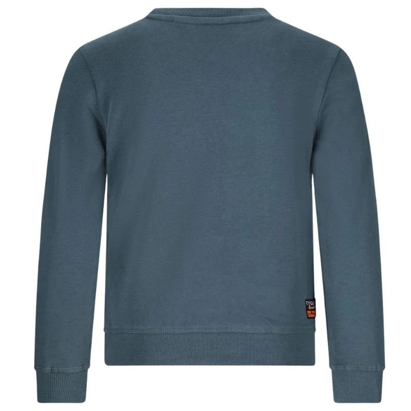 Donkergrijs geprinte sweater Sem - Capuchon Fashion
