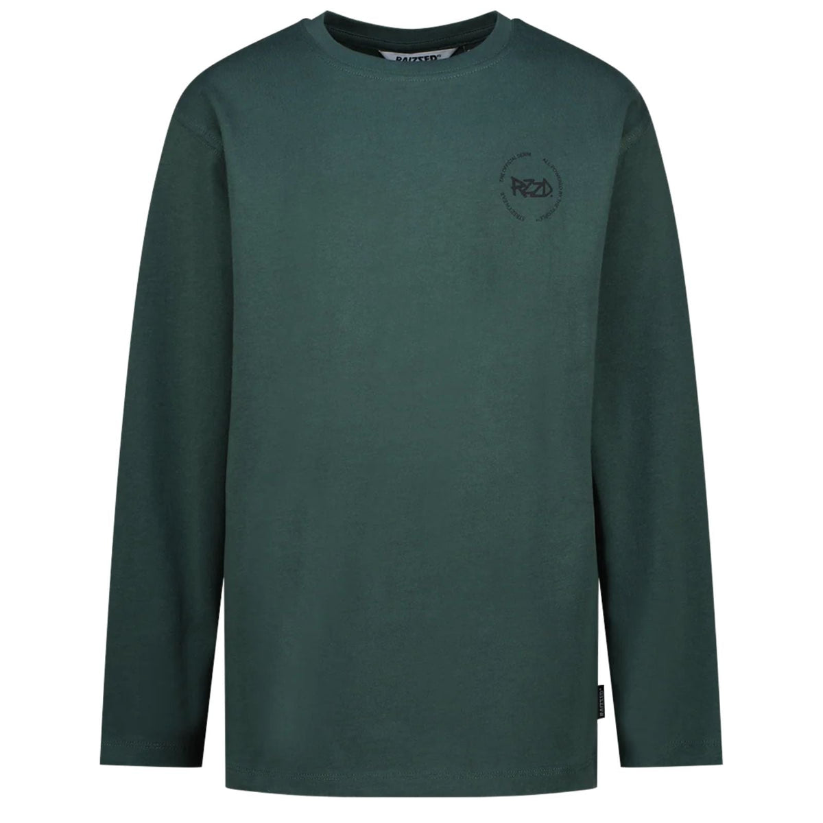 Donkergroene backprint longsleeve Vance - Capuchon Fashion