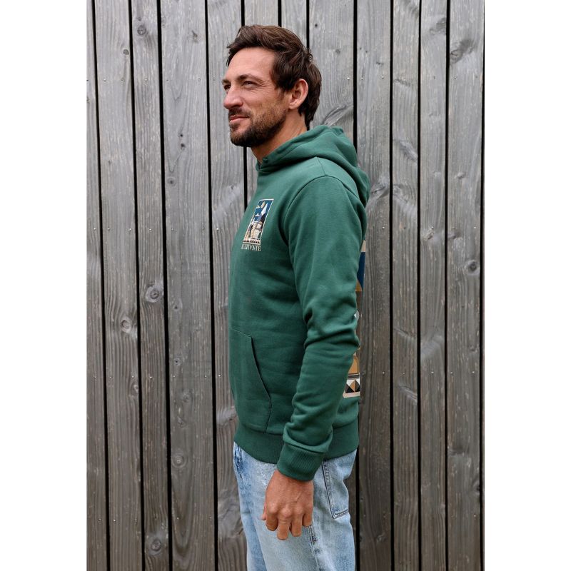 Donkergroene hooded sweater Belle - Capuchon Fashion