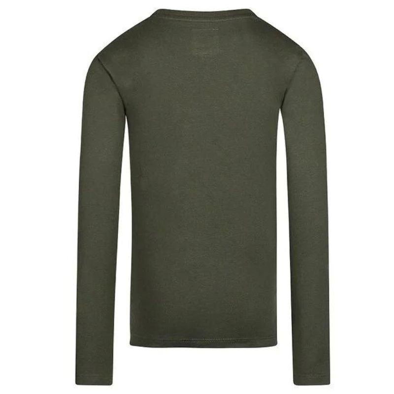 Donkergroene longsleeve 52804 - Capuchon Fashion