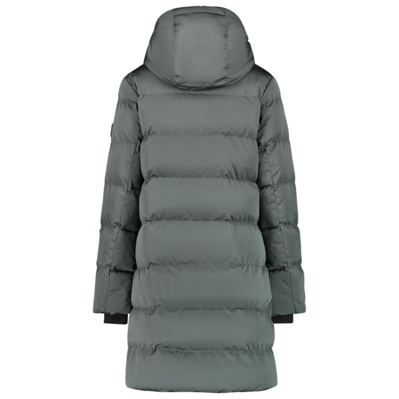 Donkergroene puffer jacket Maysay - Capuchon Fashion