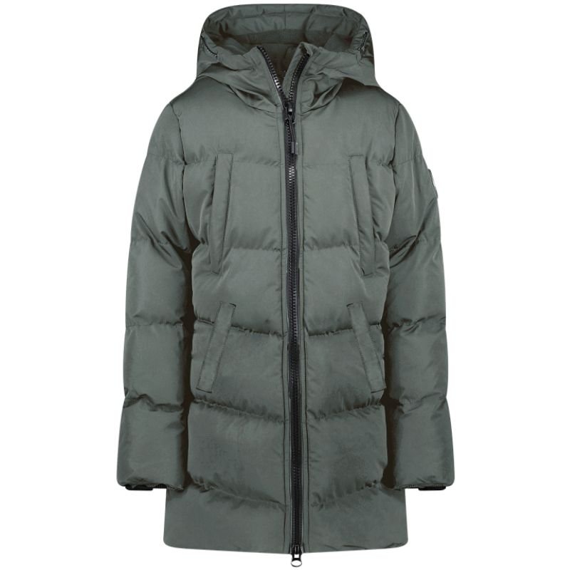 Donkergroene puffer jacket Maysay - Capuchon Fashion