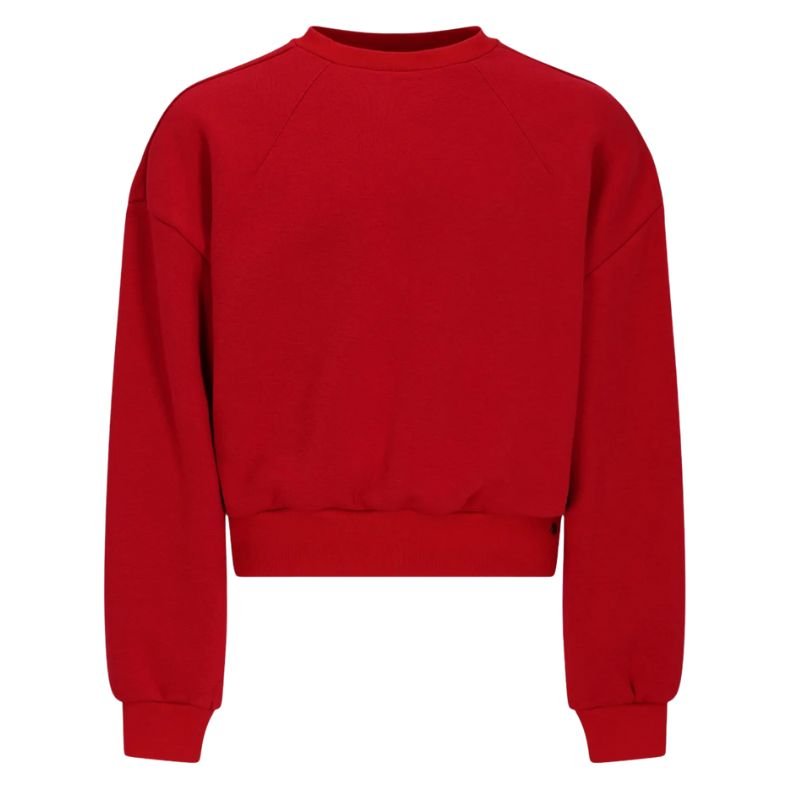Donkerrode furry sweater Kobell - Capuchon Fashion