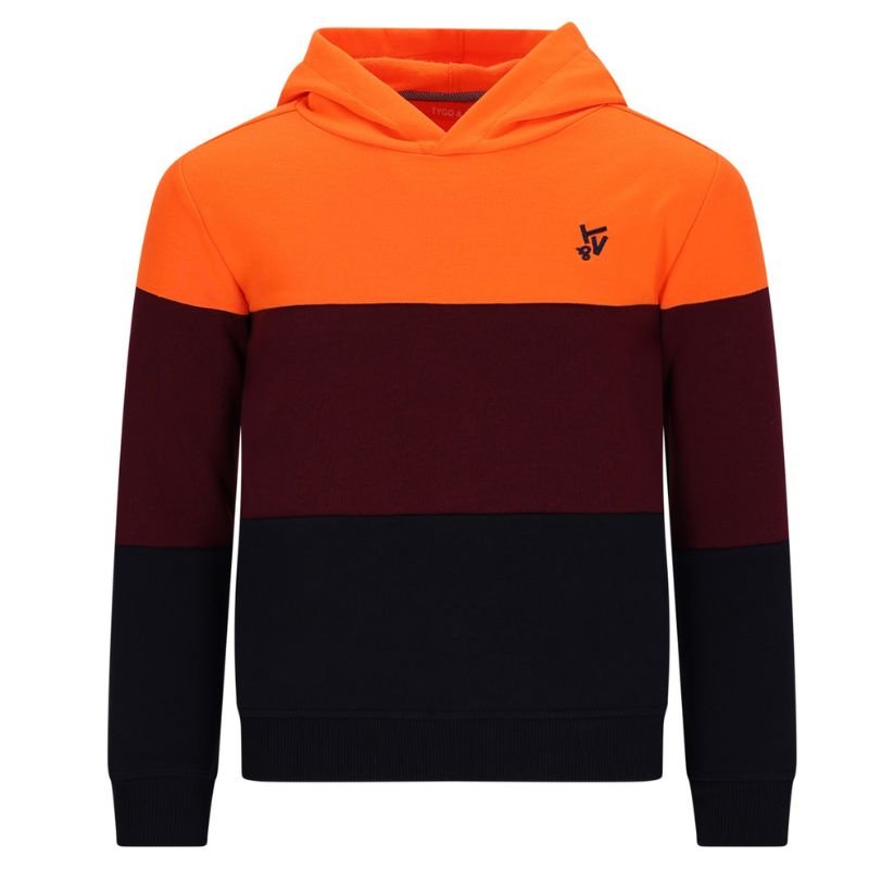 Donkerrode hoodie Hessel - Capuchon Fashion