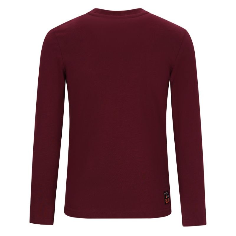 Donkerrode longsleeve Max - Capuchon Fashion