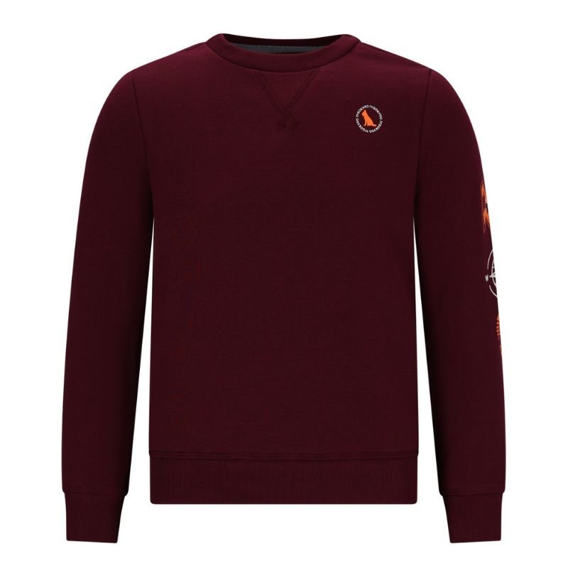 Donkerrode sweater Sven - Capuchon Fashion