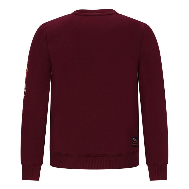 Donkerrode sweater Sven - Capuchon Fashion