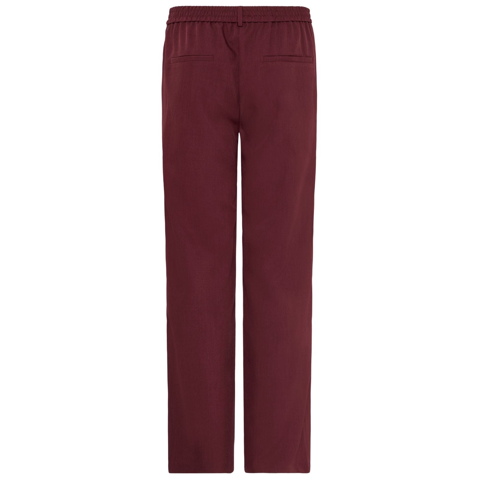 Donkerrode wide fit pantalon Fava - Capuchon Fashion